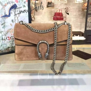 Gucci Dionysus suede shoulder bag brown